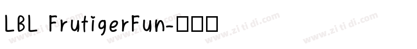 LBL FrutigerFun字体转换